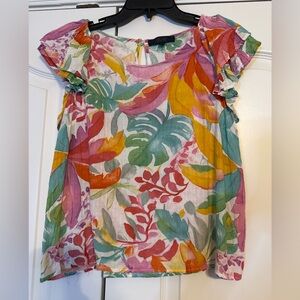 RACHEL Rachel Roy Large Multicolor Floral Blouse